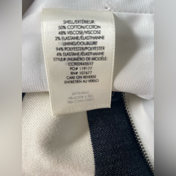 Alice + Olivia Fantine Ruffled Stripe Cap Sleeve Flare Mini Dress - Picture 13 of 14